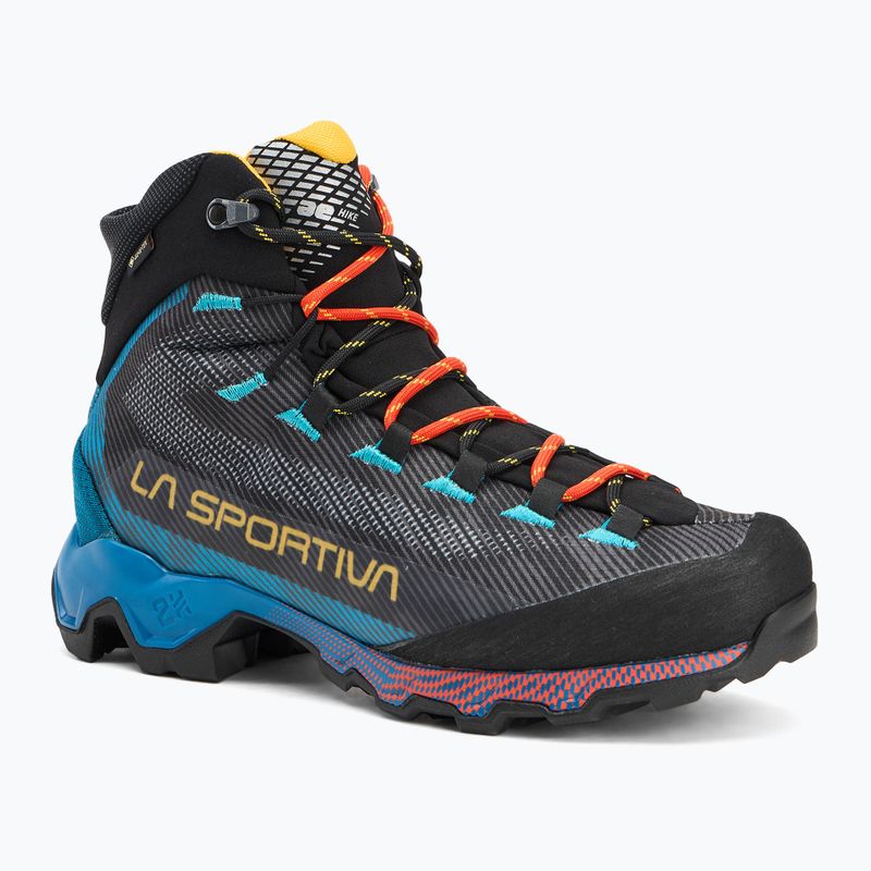 Men's trekking boots La Sportiva Aequilibrium Hike GTX carbon/tropic blue