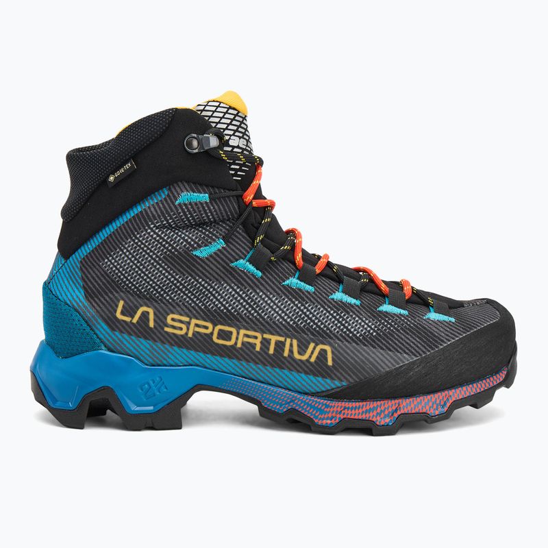 Men's trekking boots La Sportiva Aequilibrium Hike GTX carbon/tropic blue 2