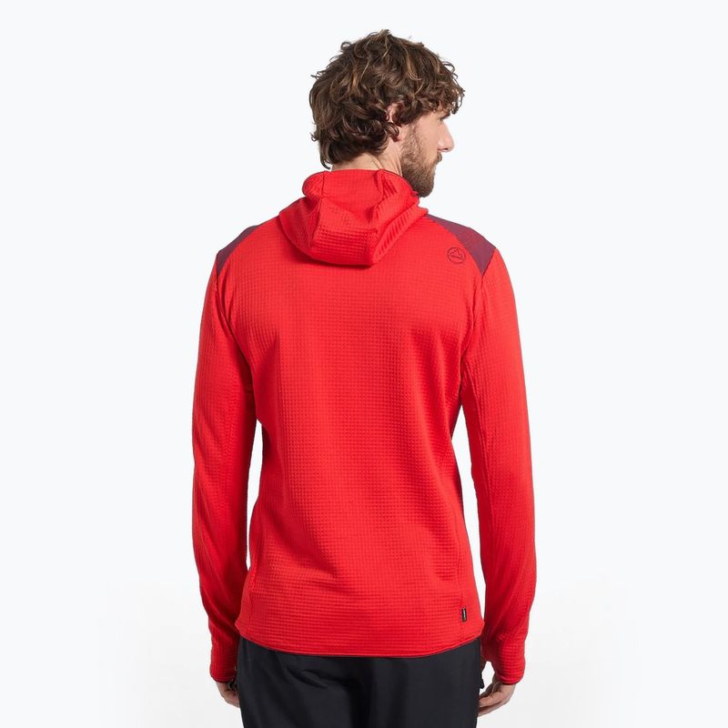 Men's thermal hoody La Sportiva Lucendro Thermal Hoody mountain red/redwood 2