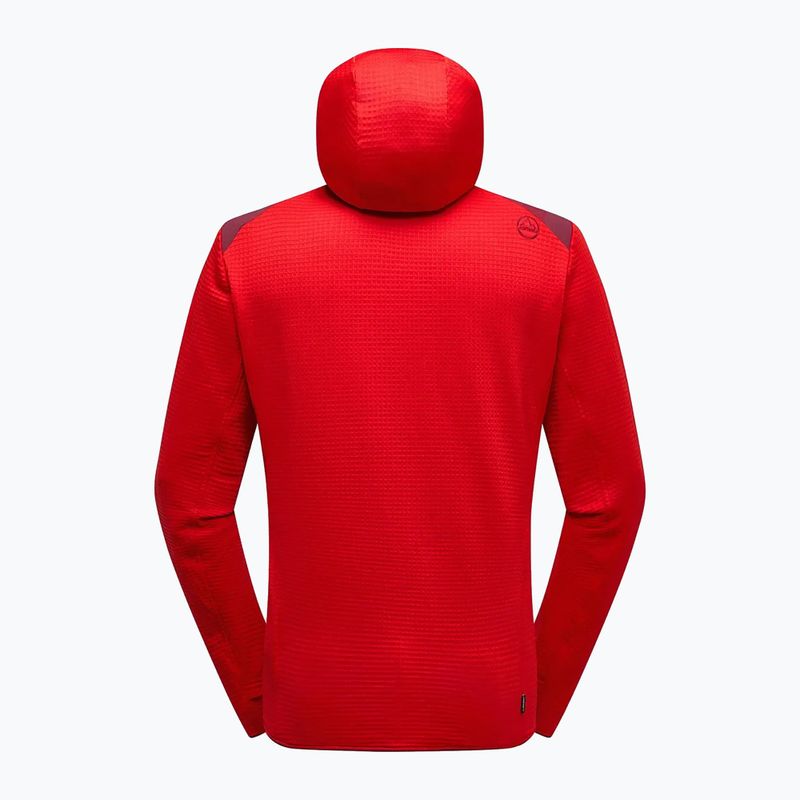 Men's thermal hoody La Sportiva Lucendro Thermal Hoody mountain red/redwood 4