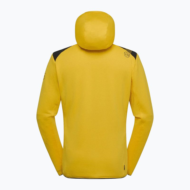 Men's thermal hoodie La Sportiva Lucendro Thermal Hoody yellow/black 5