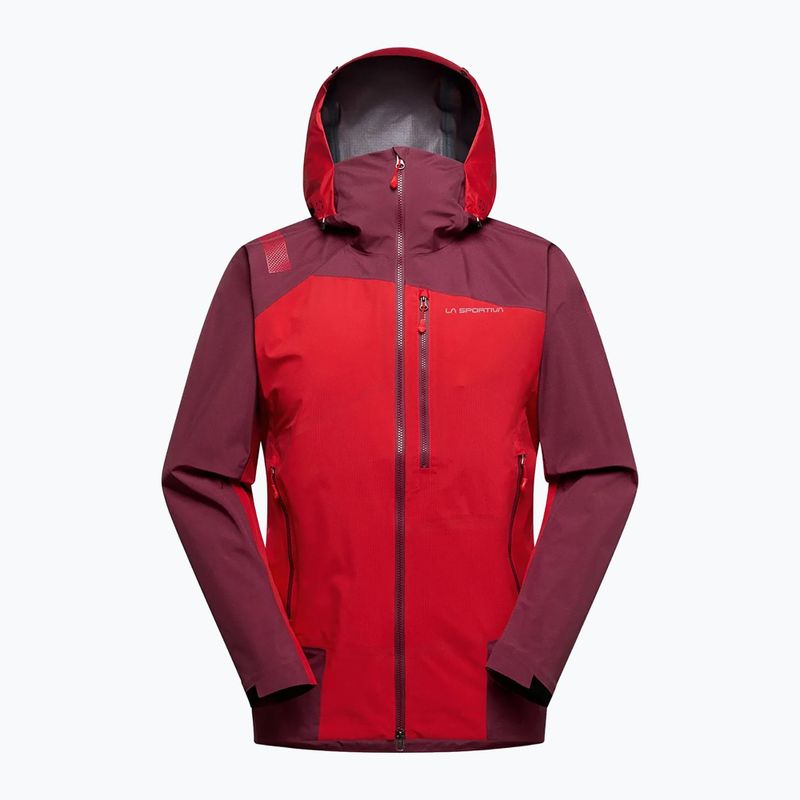 Men's waterproof jacket La Sportiva Alpine Guide GTX Perfomance mountain red/redwood 3