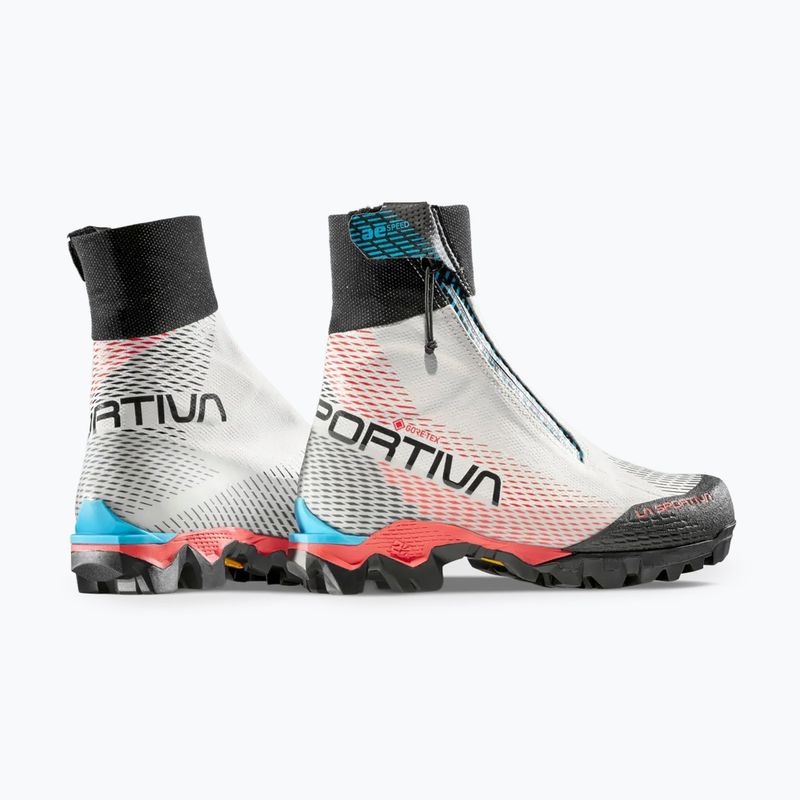 Women's mountaineering boots La Sportiva Aequilibrium Speed GTX white/hibiscus 4