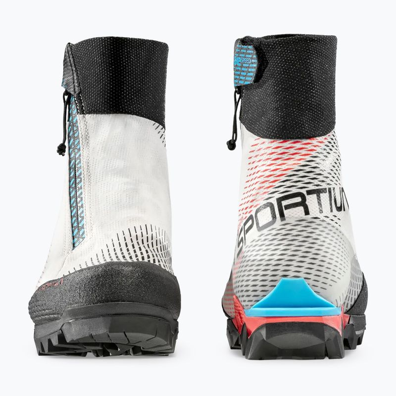 Women's mountaineering boots La Sportiva Aequilibrium Speed GTX white/hibiscus 5