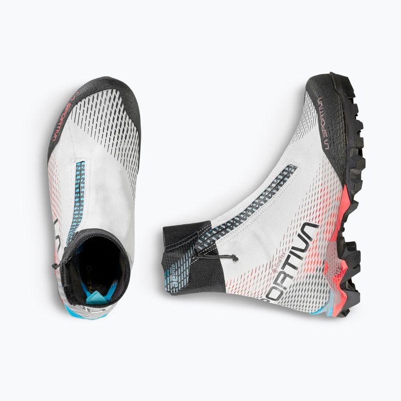 Women's mountaineering boots La Sportiva Aequilibrium Speed GTX white/hibiscus 7