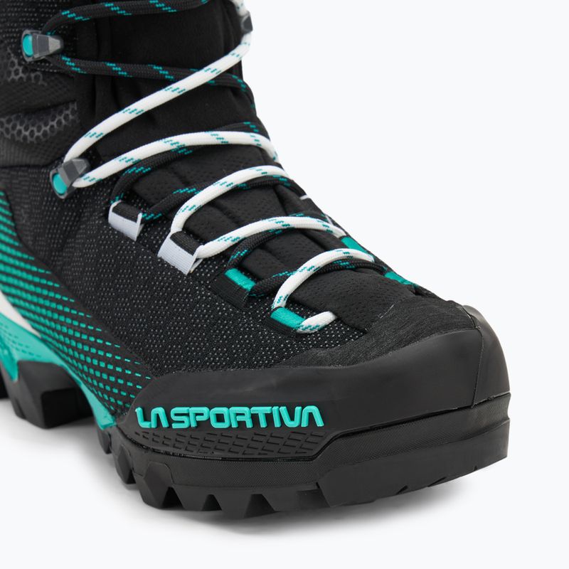 Women's mountaineering boots La Sportiva Aequilibrium ST GTX black/aqua 7