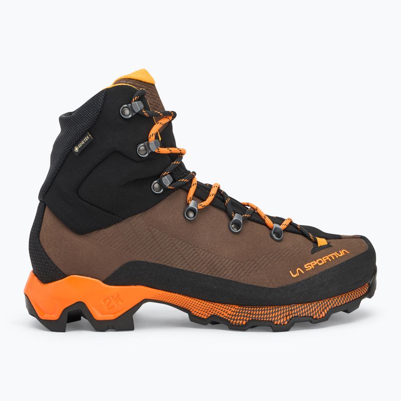 Men's trekking shoes La Sportiva Aequilibrium Trek GTX chocolate/papaya 2