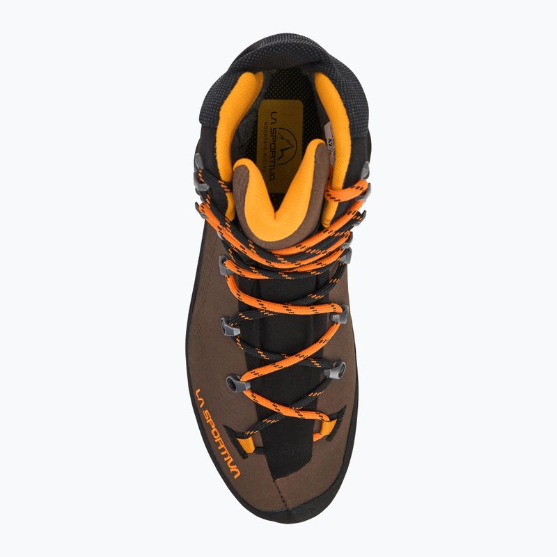 Men's trekking shoes La Sportiva Aequilibrium Trek GTX chocolate/papaya 5