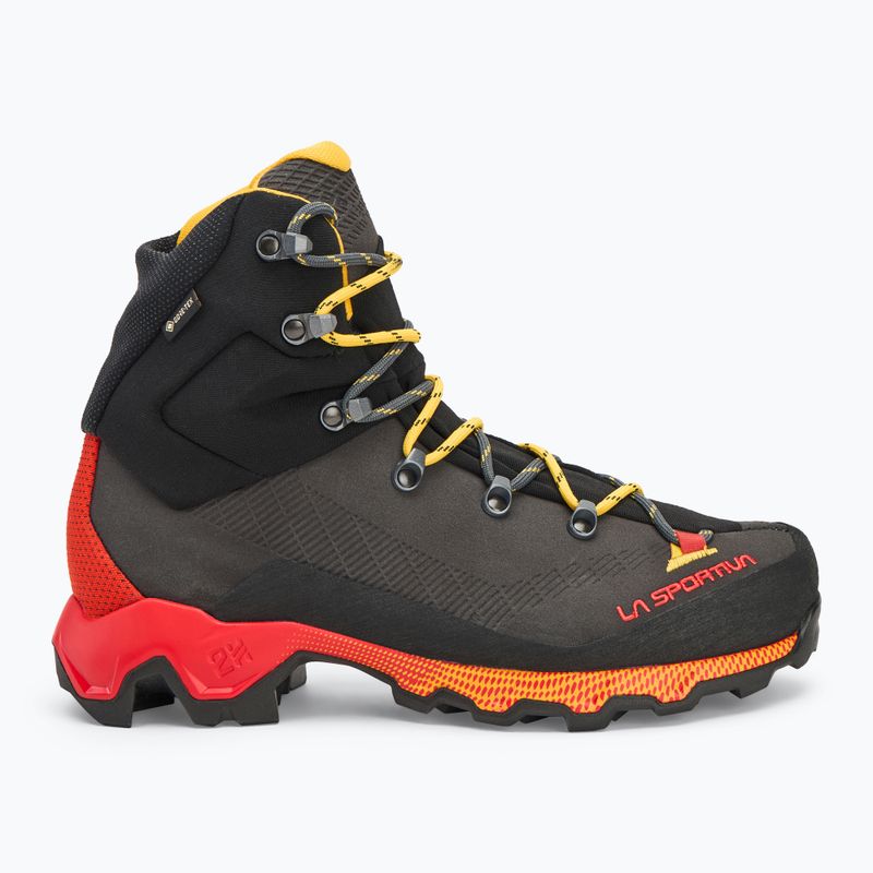 Men's trekking shoes La Sportiva Aequilibrium Trek GTX carbon/yellow 2