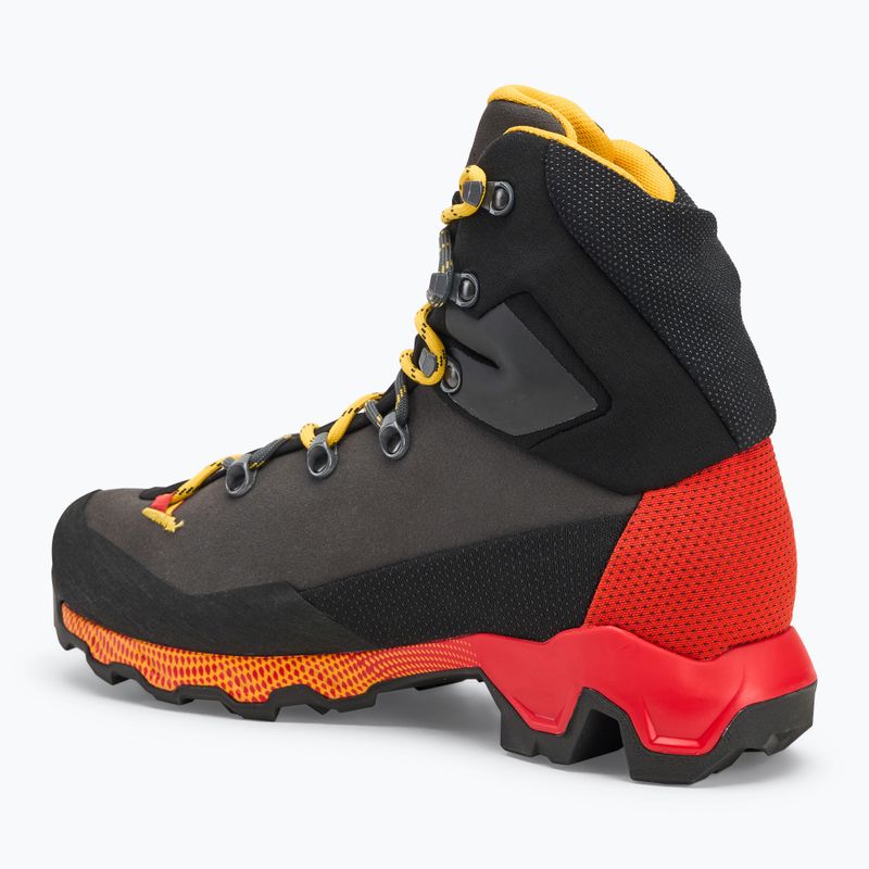 Men's trekking shoes La Sportiva Aequilibrium Trek GTX carbon/yellow 3