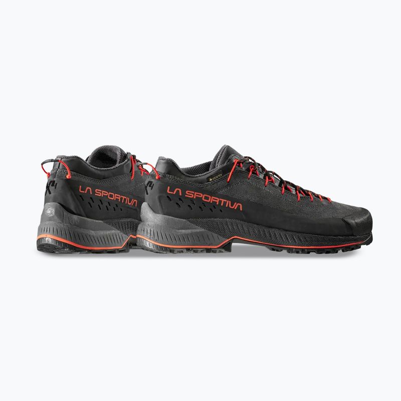 Men's approach shoes La Sportiva TX4 Evo GTX carbon/cherry tomato 3