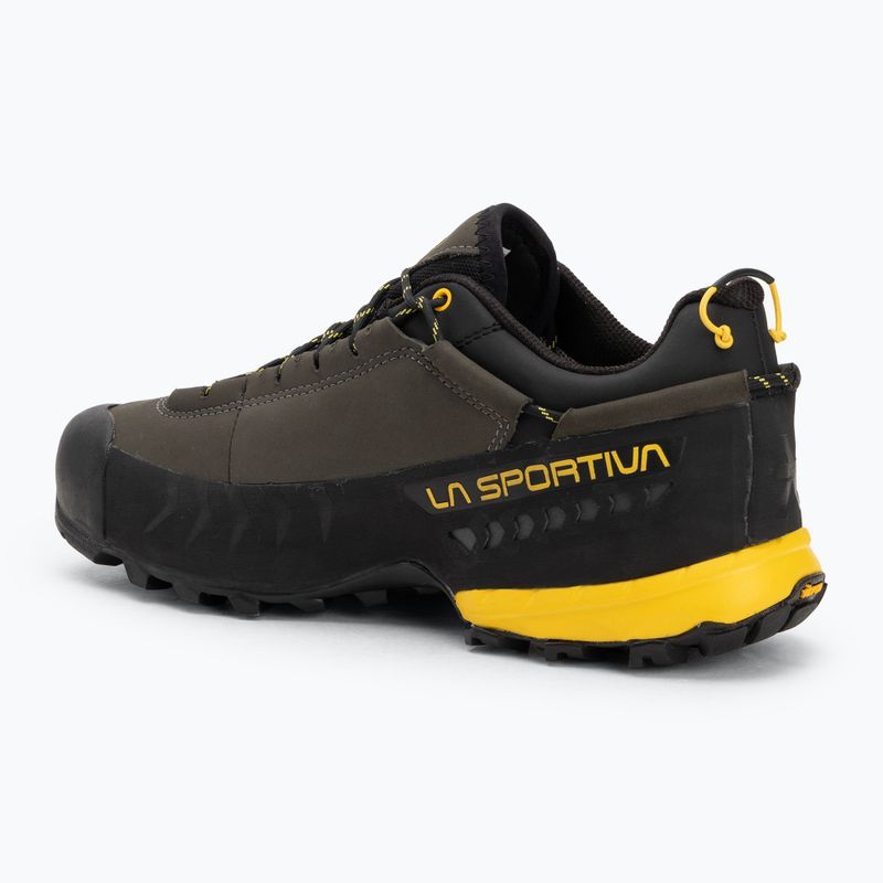 Men's La Sportiva TX5 Low GTX carbon/ yellow approach shoe 3