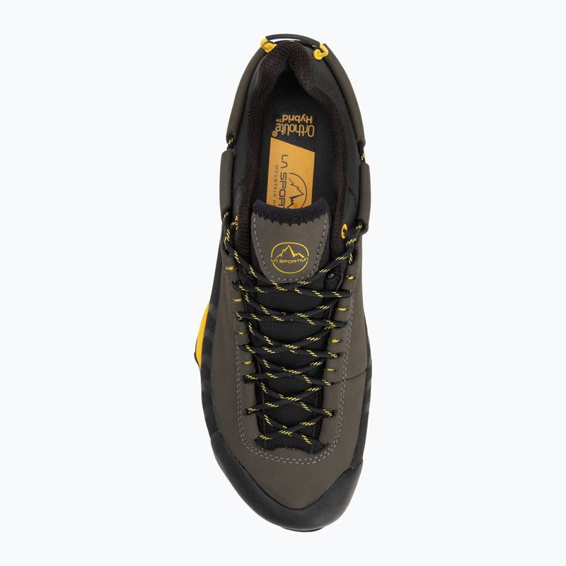 Men's La Sportiva TX5 Low GTX carbon/ yellow approach shoe 5