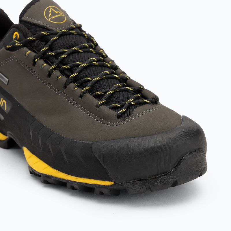 Men's La Sportiva TX5 Low GTX carbon/ yellow approach shoe 7
