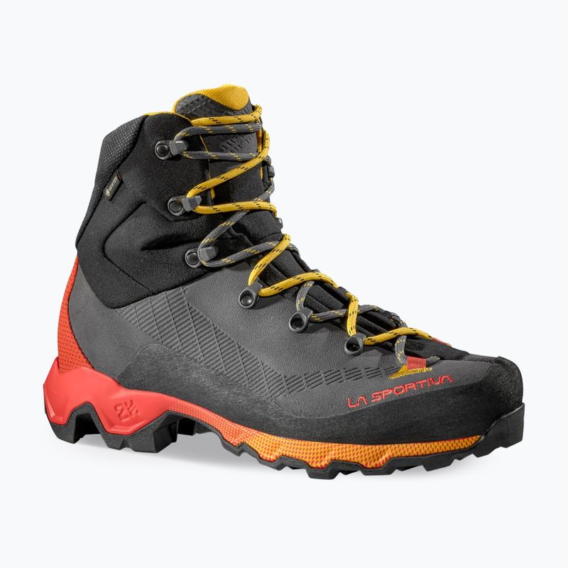 Men's trekking shoes La Sportiva Aequilibrium Trek GTX carbon/yellow 8