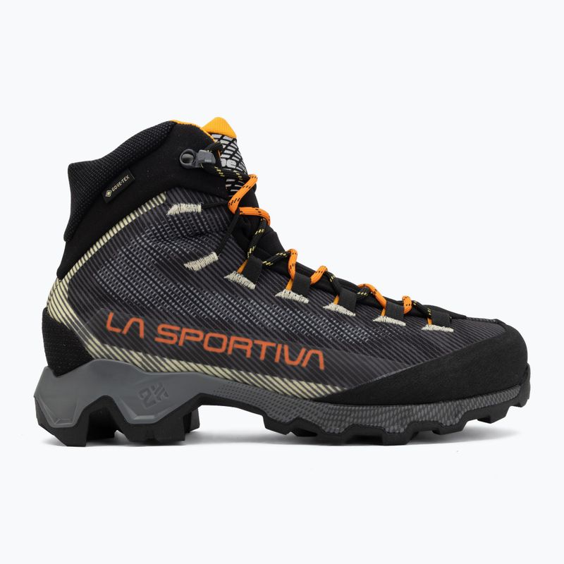 Men's trekking boots La Sportiva Aequalibrum Hike GTX carbon/papaya 2