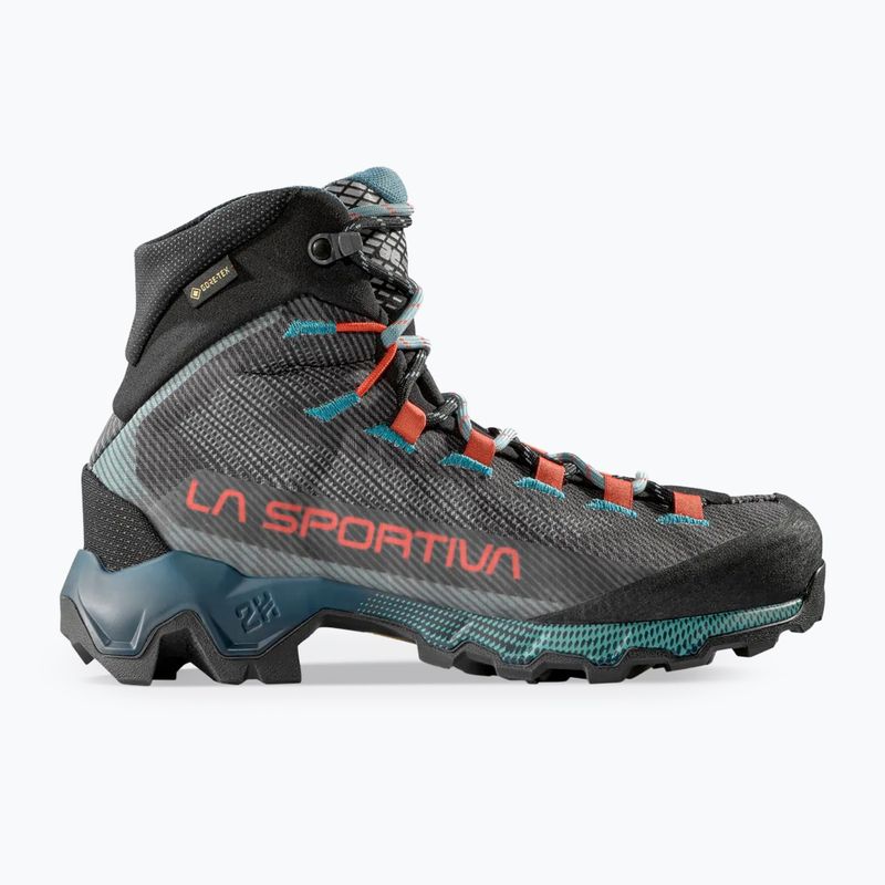 Women's trekking boots La Sportiva Aequilibrium Hike GTX carbon/everglade 8