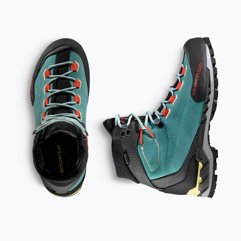 Women's mountaineering boots La Sportiva Trango Tech Leather GTX juniper/zest 6