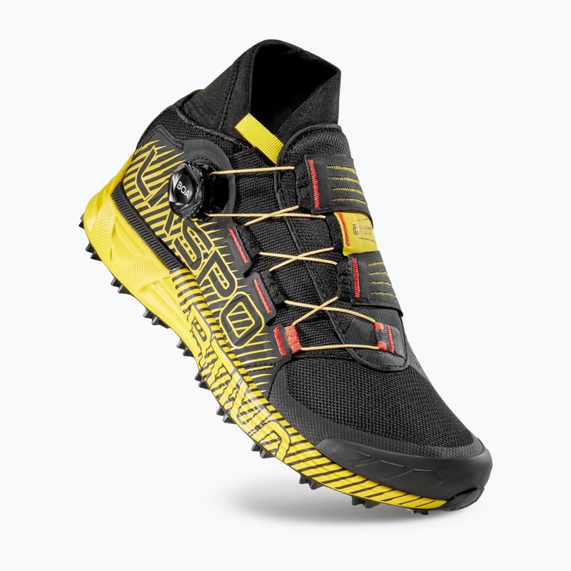 Men's running shoes La Sportiva Cyklon black/yellow 10