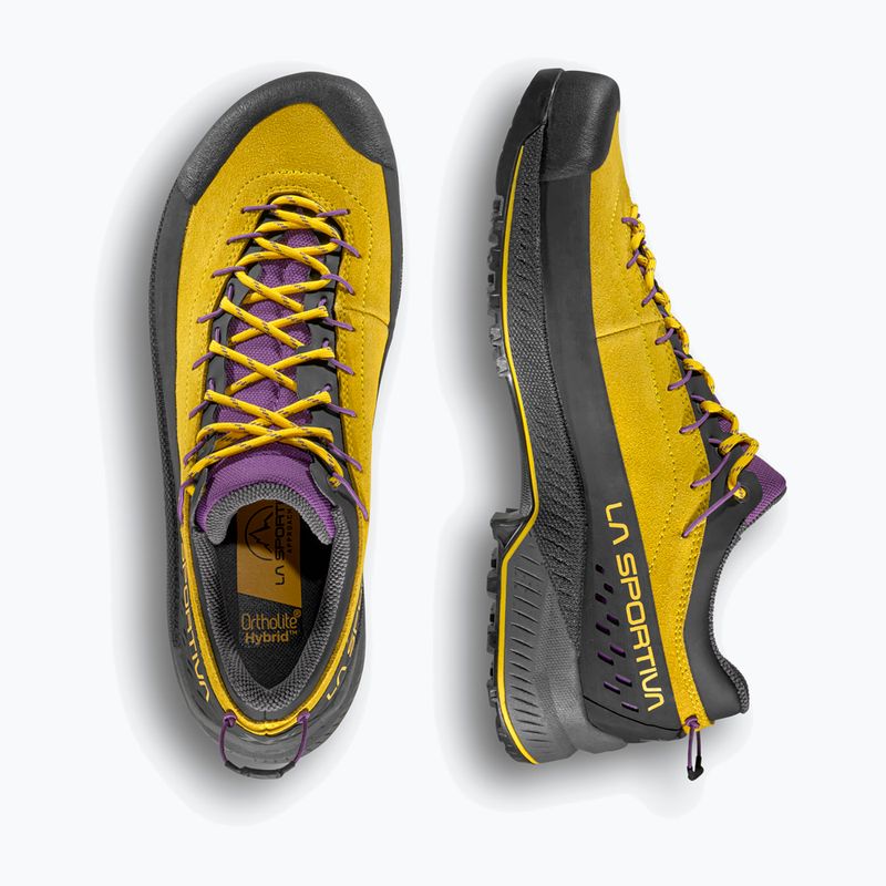 Men's approach shoes La Sportiva TX4 Evo yellow/purple 6