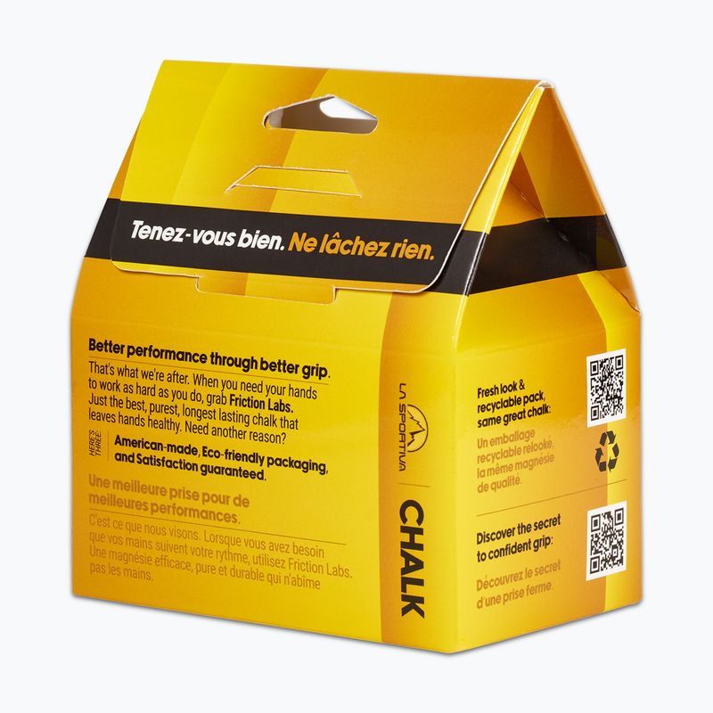 Magnesia chalk La Sportiva Chalk FL 71 g chalk/yellow 2