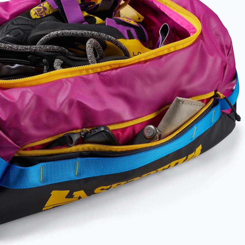 Travel bag La Sportiva Nomad Duffel 40 l fucsia/giallo 5