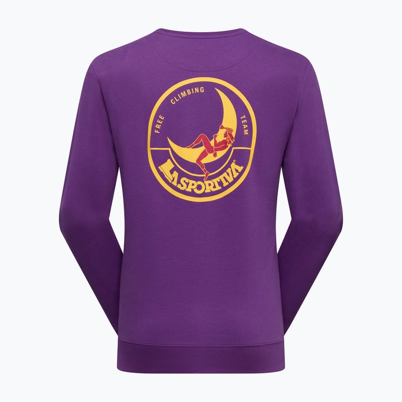 Men's sweatshirt La Sportiva Climbing On The Moon viola/giallo 2