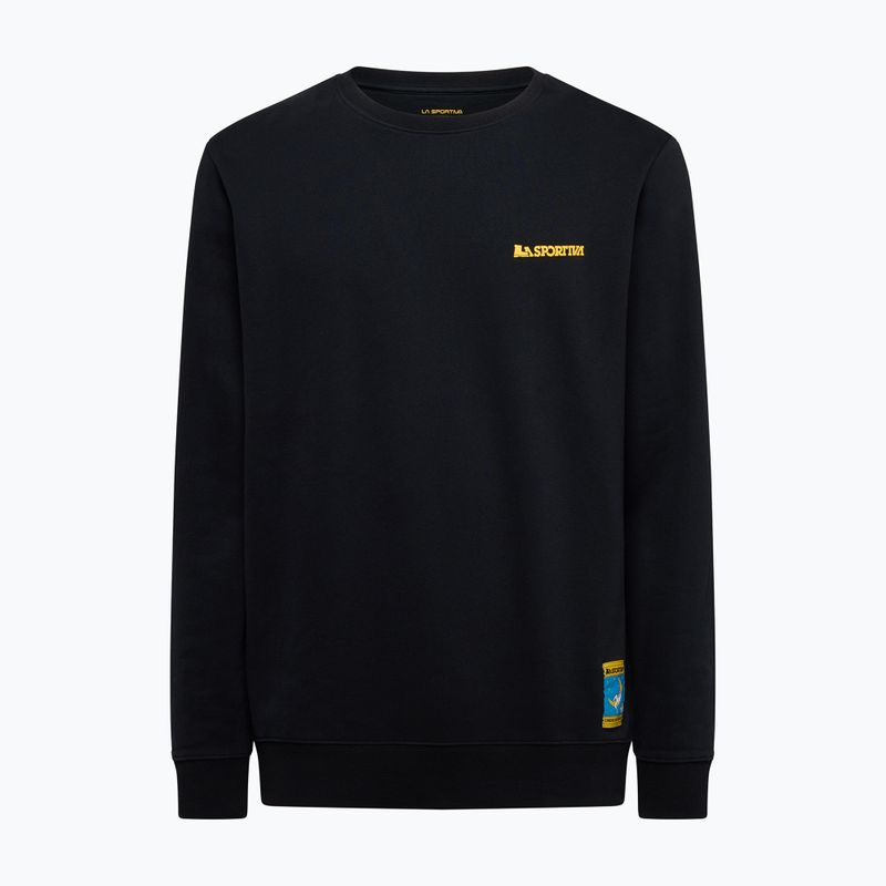 Men's sweatshirt La Sportiva Climbing On The Moon nero/giallo 3