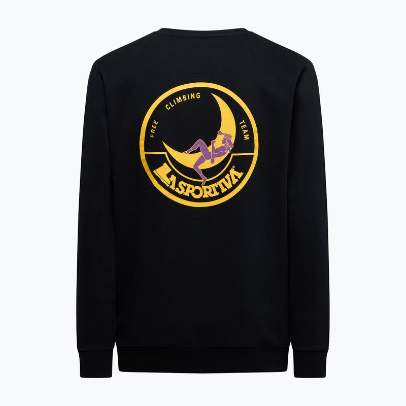 Men's sweatshirt La Sportiva Climbing On The Moon nero/giallo 4
