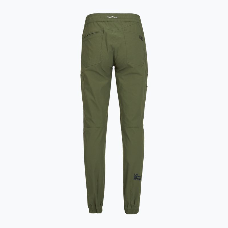Women's climbing trousers La Sportiva Mantra cypress/night sky 2