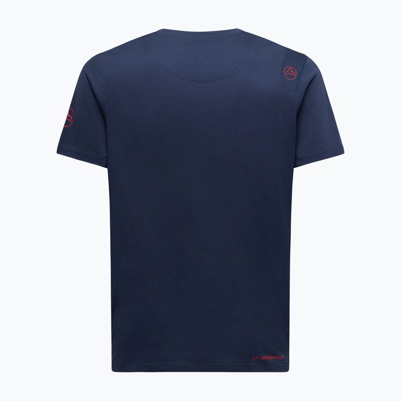 Men's climbing T-shirt La Sportiva Solution night sky/mountain red 2