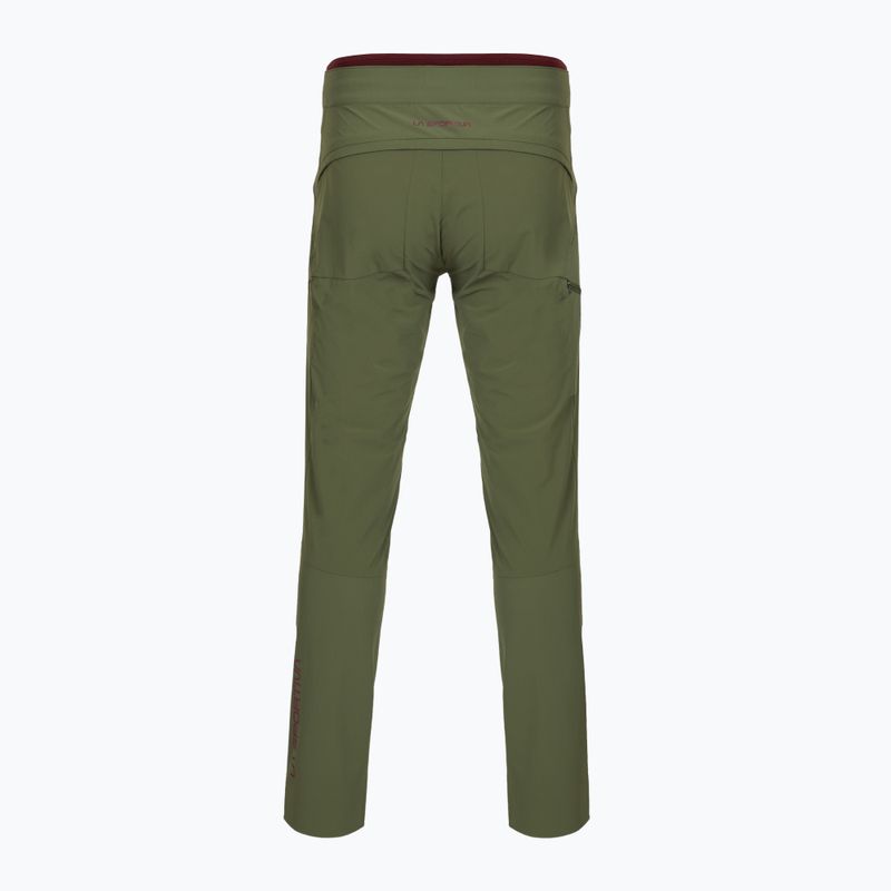 Men's trekking trousers La Sportiva Monument cypress/redwood 2