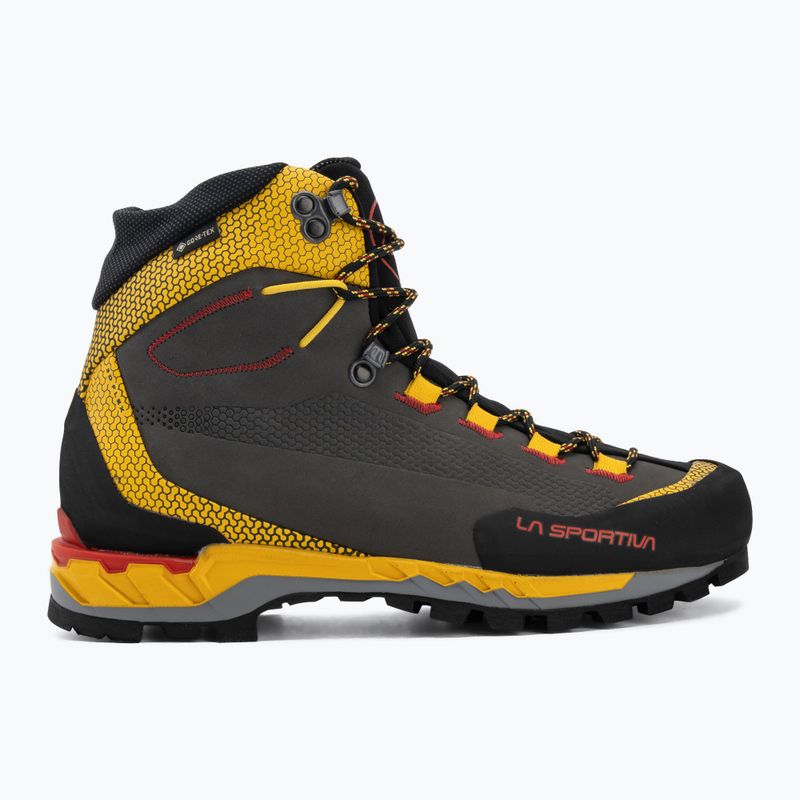 Men's mountaineering boots La Sportiva Trango Tech Leather GTX black/yellow 2