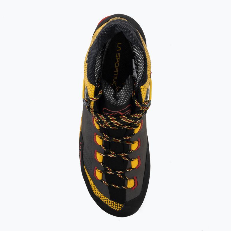 Men's mountaineering boots La Sportiva Trango Tech Leather GTX black/yellow 5