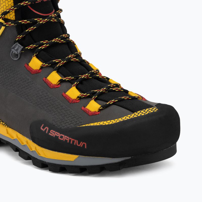 Men's mountaineering boots La Sportiva Trango Tech Leather GTX black/yellow 7