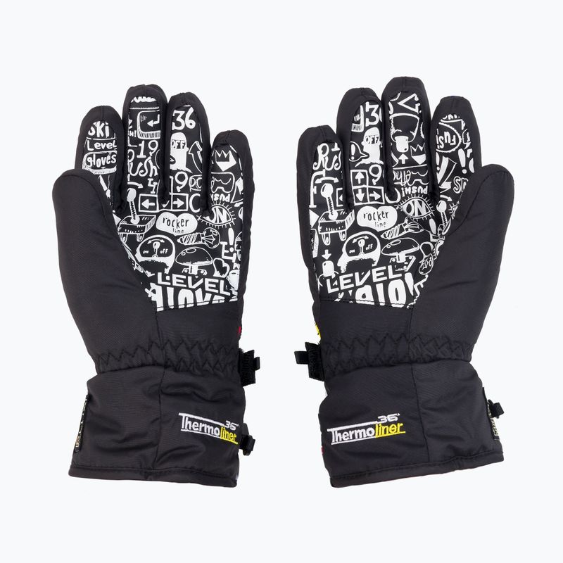 Level Junior children's ski gloves black 4152 3
