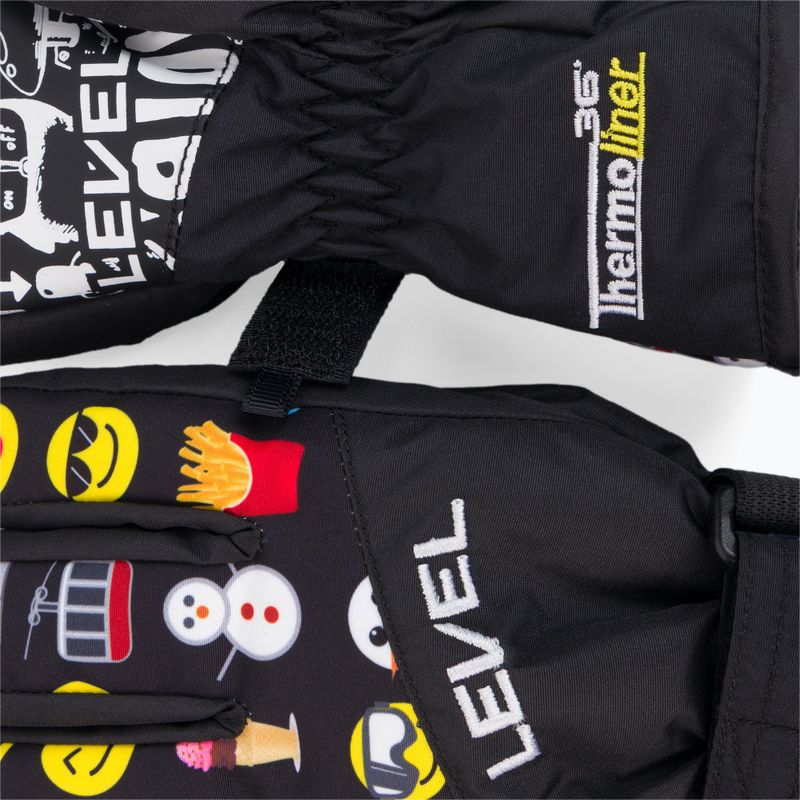 Level Junior children's ski gloves black 4152 5
