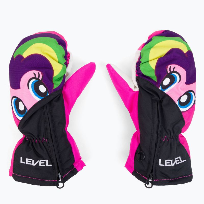 Level Lucky Mitt children's ski glove pink 4146 3