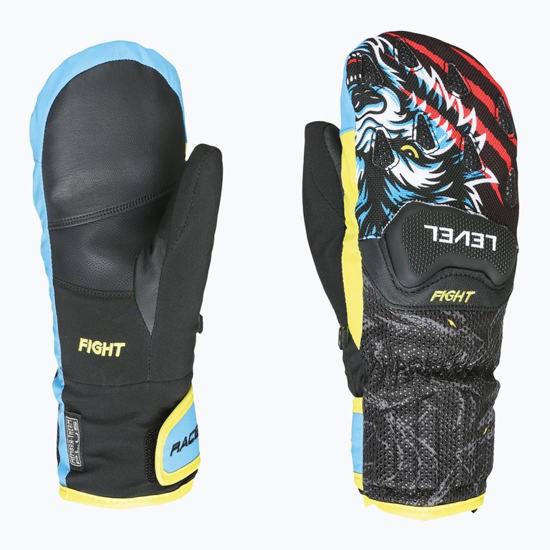 Children's ski gloves Level Race Jr Mitt black/yellow
