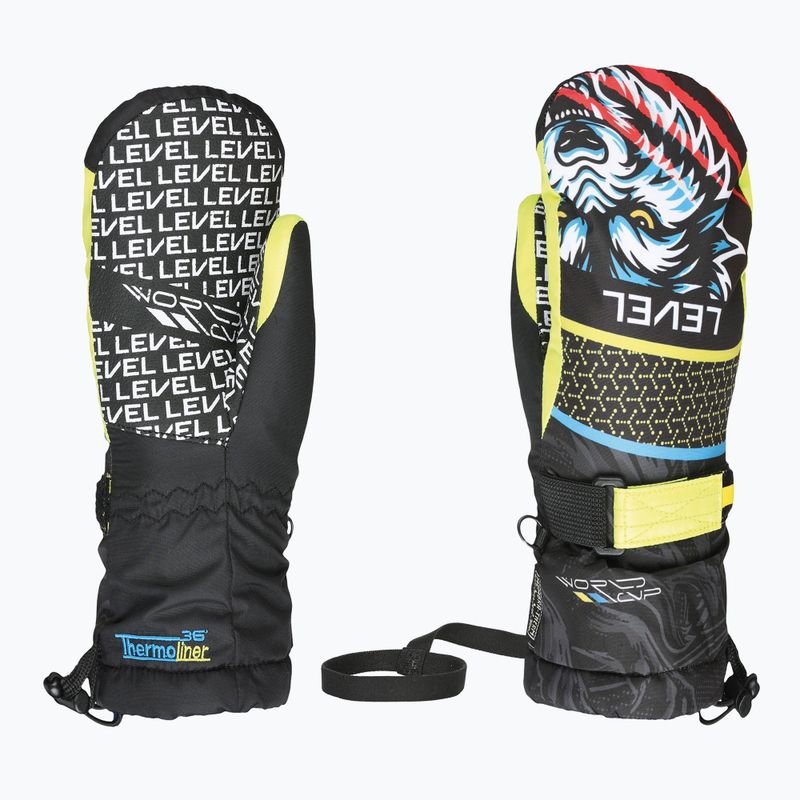 Children's snowboard gloves Level Junior Mitt ninja black