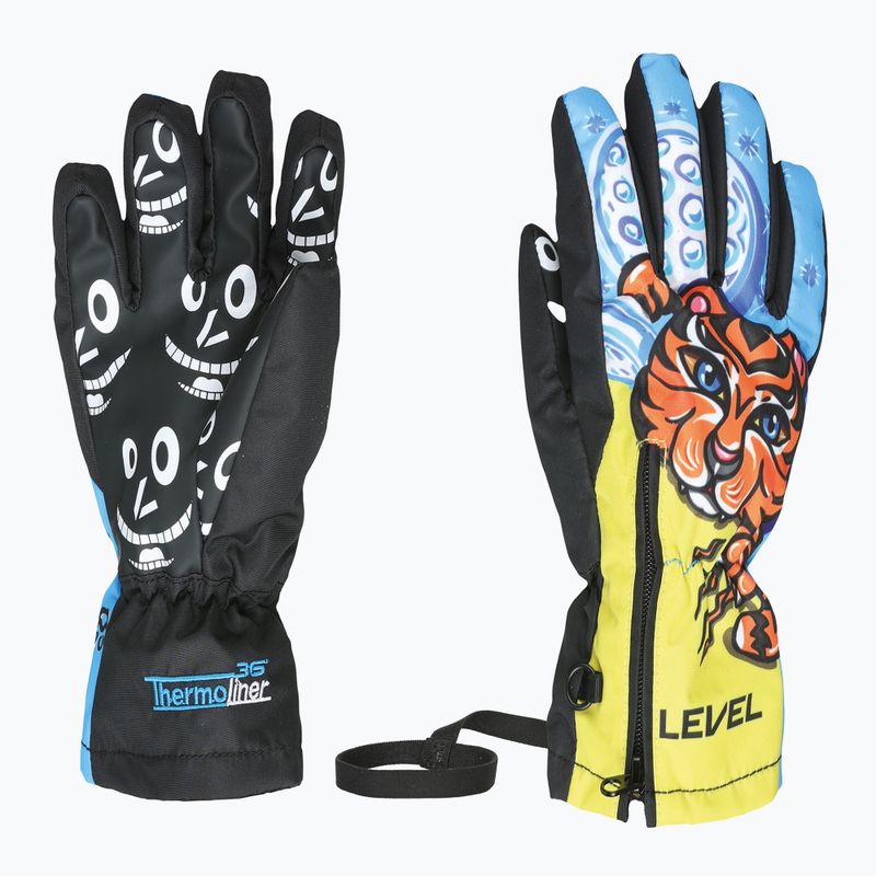 Children's ski gloves Level Lucky sky blue