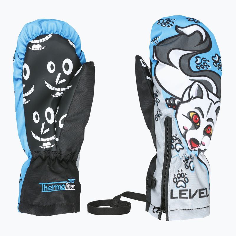 Children's ski gloves Level Lucky Mitt navy/grey