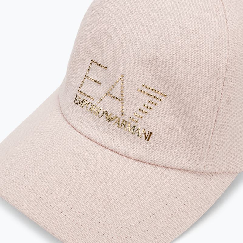 Women's EA7 Emporio Armani Train Evolution baseball cap mauve chalk 3