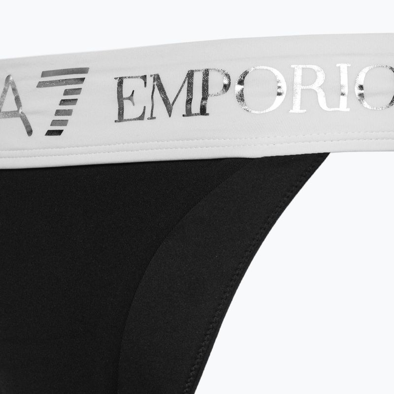 Women's two-piece swimsuit EA7 Emporio Armani Water Sports BW Maxi Logo bianco/nero 3