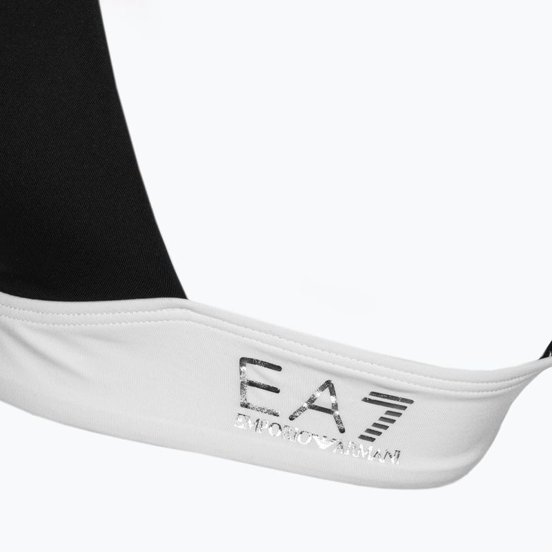 Women's two-piece swimsuit EA7 Emporio Armani Water Sports BW Maxi Logo bianco/nero 4