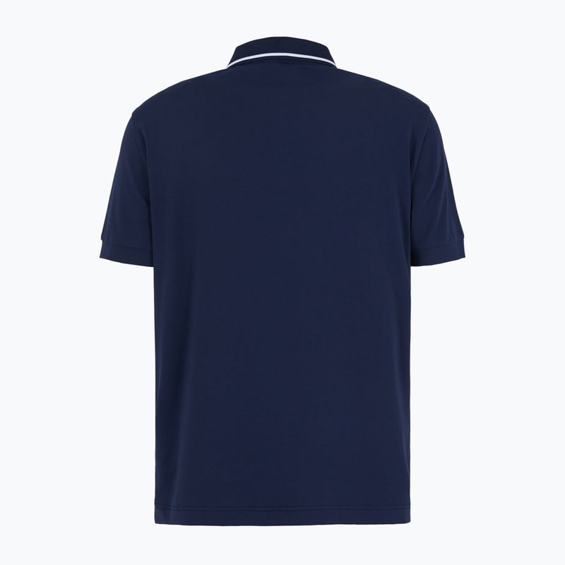 Men's EA7 Emporio Armani Train Visibility navy blue polo shirt 2