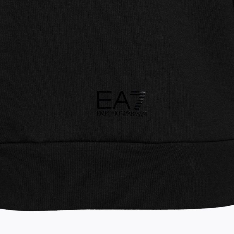 Women's EA7 Emporio Armani Train Logo Series Hoodie Mirror black/logo black 4