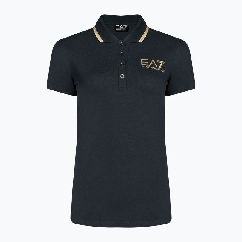 Women's EA7 Emporio Armani Train Core navy blue polo shirt