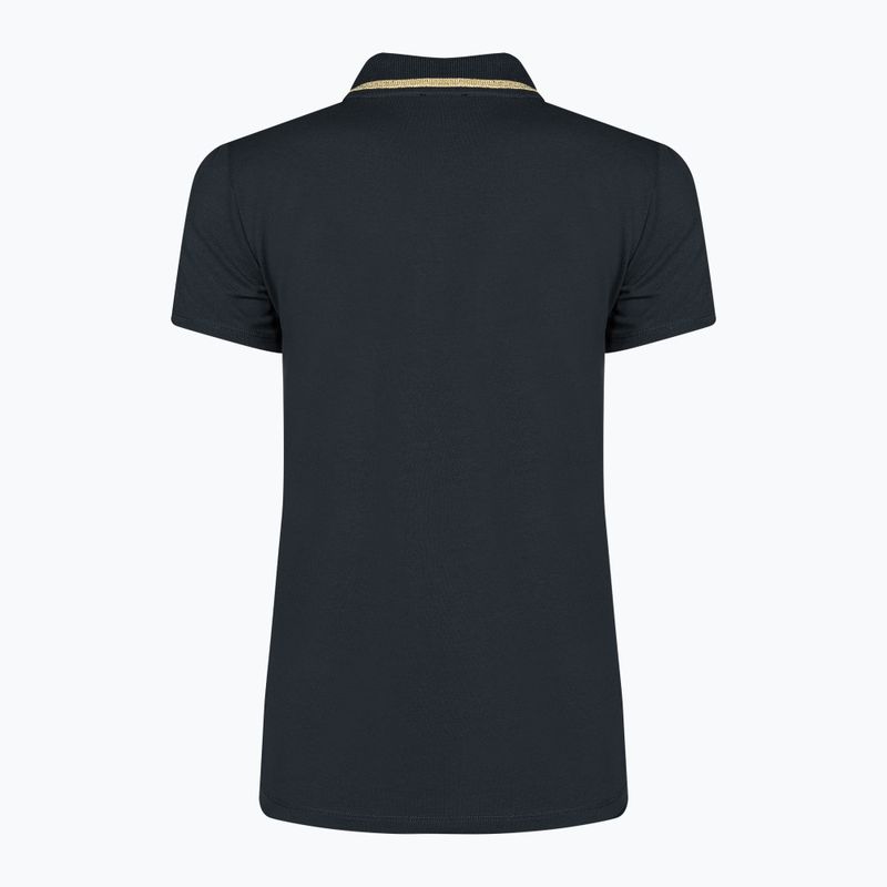 Women's EA7 Emporio Armani Train Core navy blue polo shirt 2
