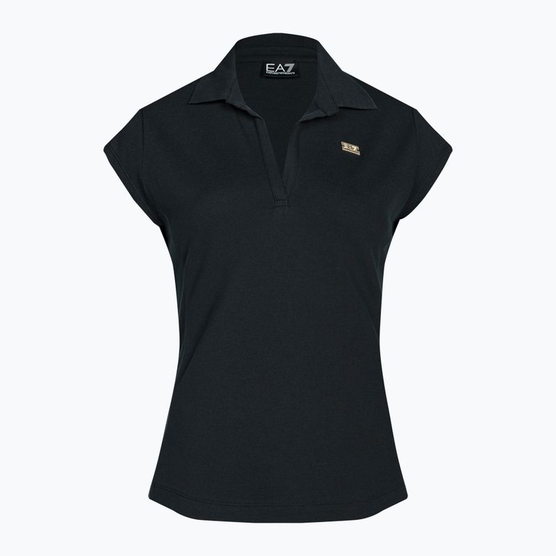 Women's polo shirt EA7 Emporio Armani Train Costa Smeralda navy blue